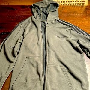 Men’s green adidas zip up jacket